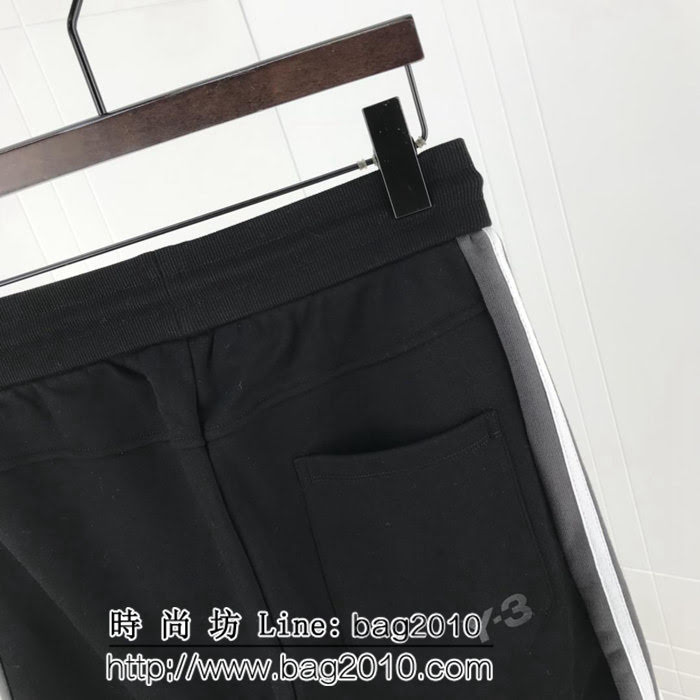 Y-3山本耀司 18秋冬新款休閒褲 品牌全新系列 褲腿兩側Y-3經典小LOGO織帶拼接3條杠織帶 ydi2626